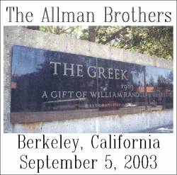 The Allman Brothers Band : Berkeley, California 2003